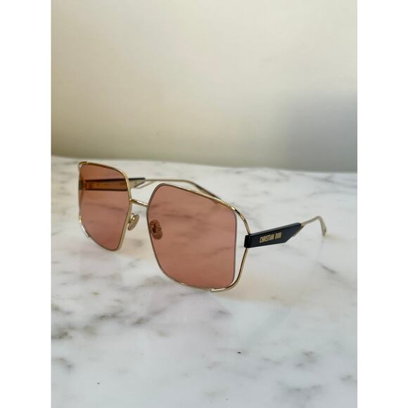 Dior ArchiDior S1U Oversized Sunglasses in Gold Pink main image 7